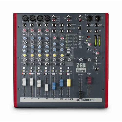 Allen & Heath ZED60-10FX 10-канальный аналоговый микшер, FX купить